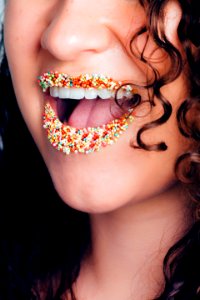 Multicolored Lip Beads photo