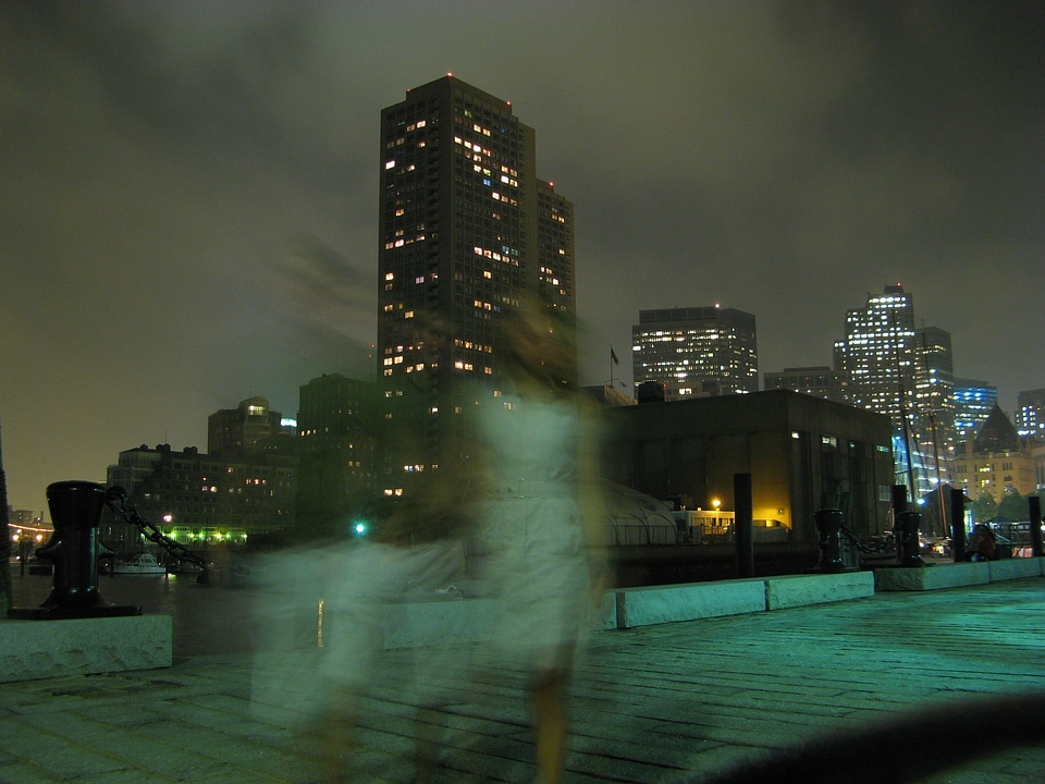 Person walking city