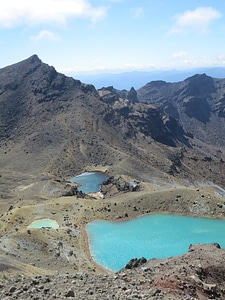 Tongariro national park emerald lakes