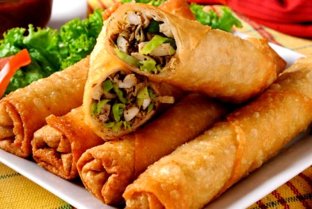 Lumpia Spring Roll Dish Appetizer