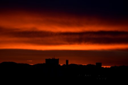 Sky Afterglow Skyline Horizon photo