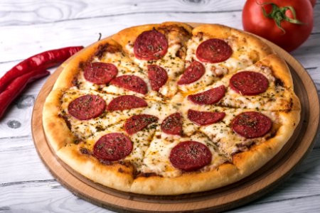 Pizza Cuisine Dish Pepperoni photo