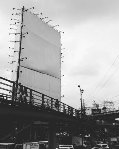 Black And White Sky Building Structure photo