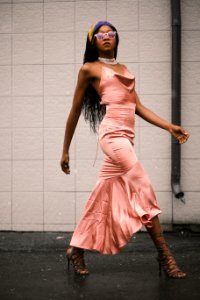 Photo Of Woman In Pink Spaghetti Strap Top And Pink Long Skirt photo