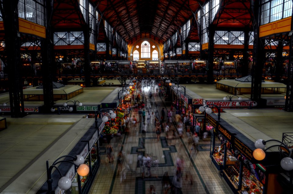 Wide Angle Photo Of Gray And Black Train Station
