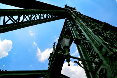 Low Angle Photo Of Metal Bridge photo