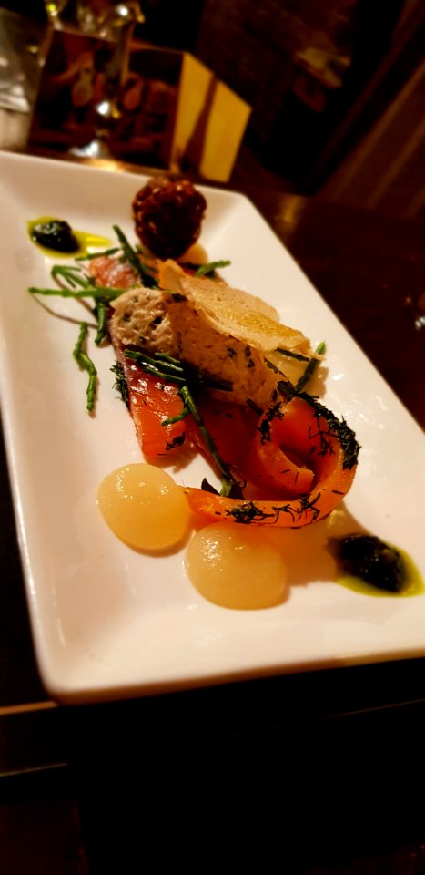 Dish On White Ceramic Plate