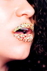 Woman Multicolored Bead Lipstick photo