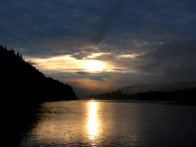 Sky Loch Reflection Horizon photo