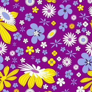 Flower Flora Purple Yellow