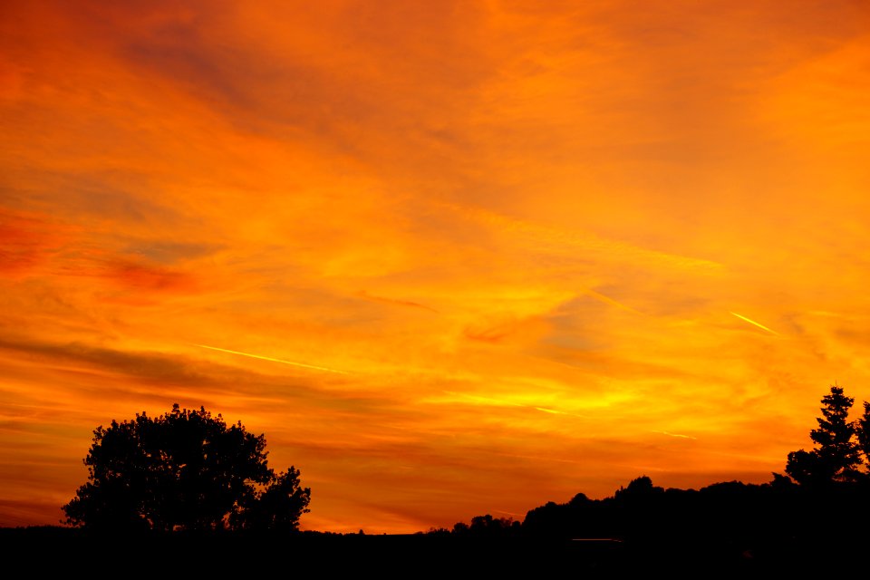 Sky Red Sky At Morning Afterglow Dawn photo