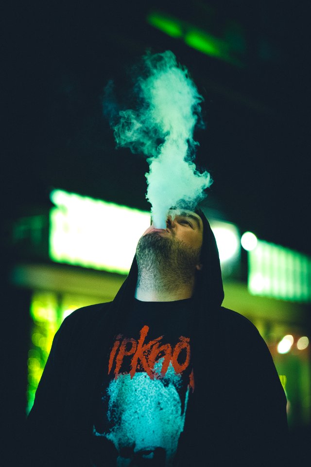 Man Wearing Black Red And Gray Slipknot Top