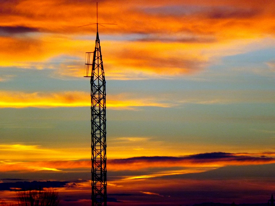 Pole sky in the evening