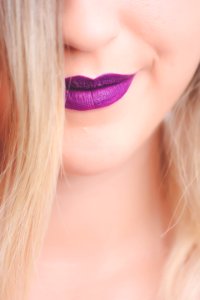 Womens Purple Lips photo