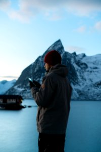 Man In Gray Jacket In Shallow Focus Lens photo