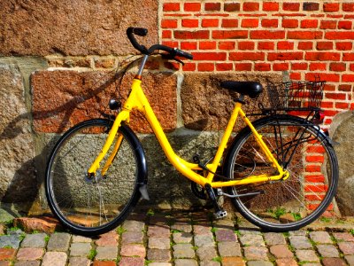 Bicycle Road Bicycle Land Vehicle Yellow