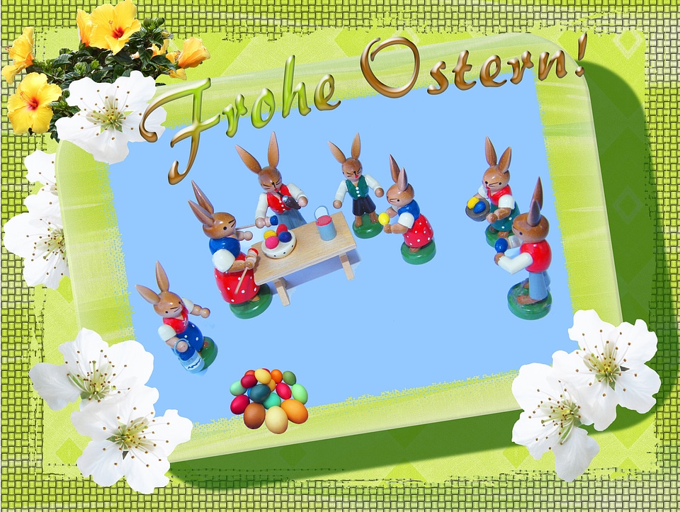 Festival paint easter eggs