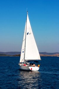 Sail Sailboat Dinghy Sailing Water Transportation