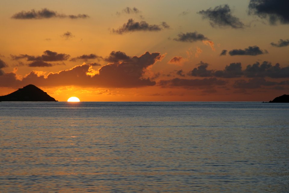 Horizon Sky Sunset Afterglow