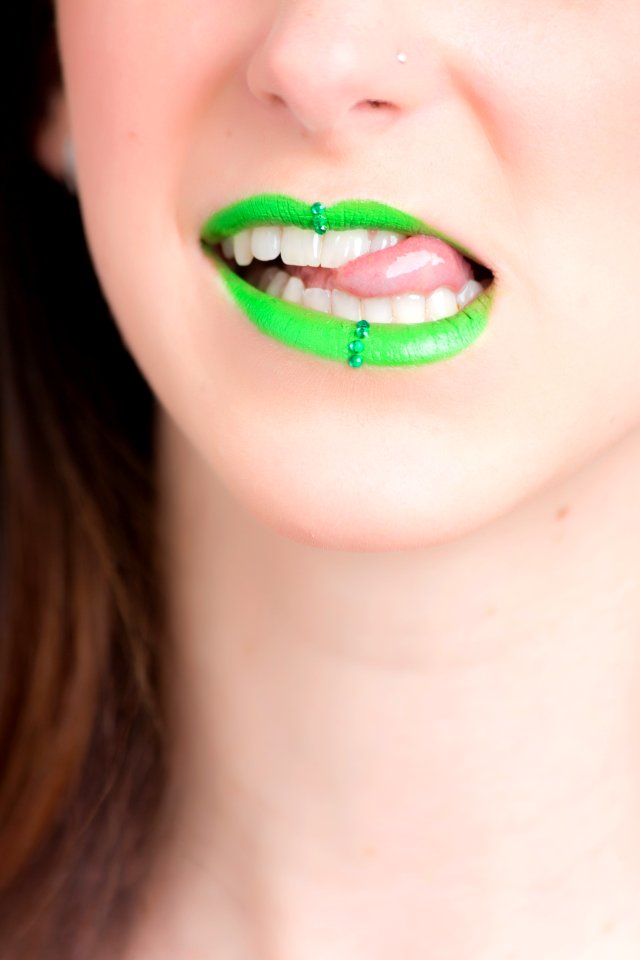 Woman With Green Lipstick
