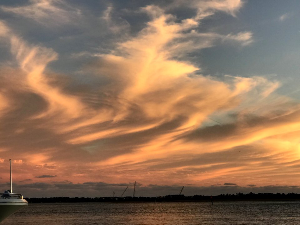 Photography White Boat On Body Of Water During Sunset
