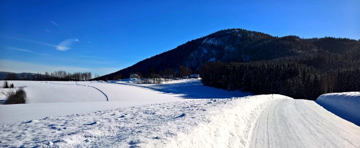 Pathway Near Mountain photo