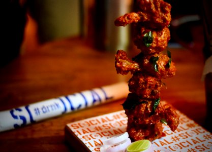 Fried Meat On Stick photo