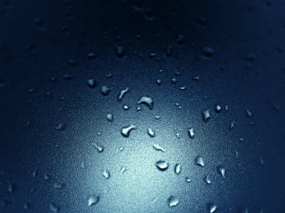 Water Droplets On Glass Surface