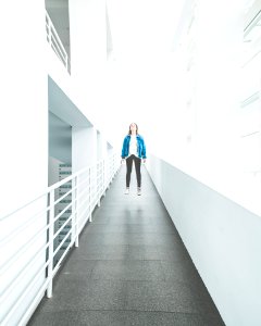 Woman In Blue Jacket