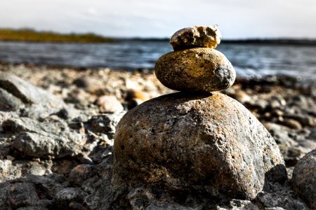 Stacking Brown Stones