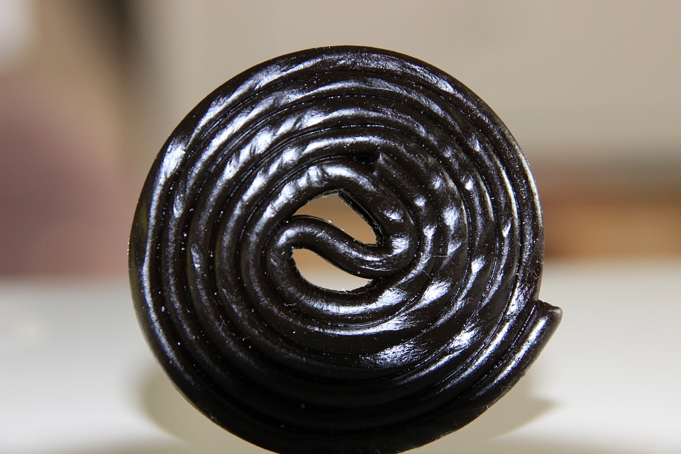 Delicious sweet liquorice