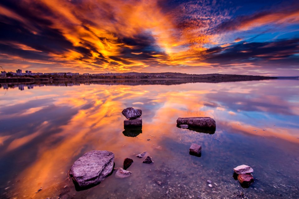 Reflection Sky Water Horizon photo