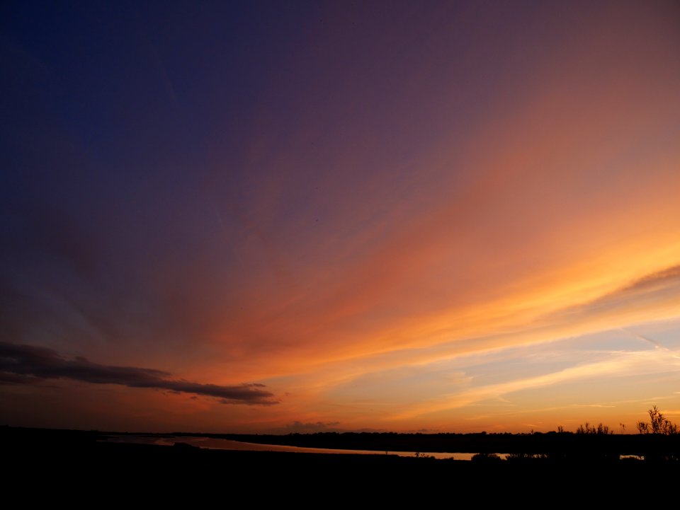 Sky Afterglow Horizon Red Sky At Morning
