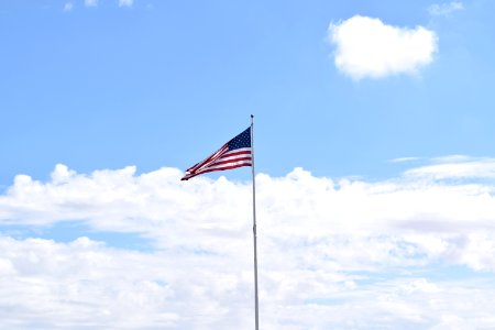 Sky Cloud Flag Air Travel photo