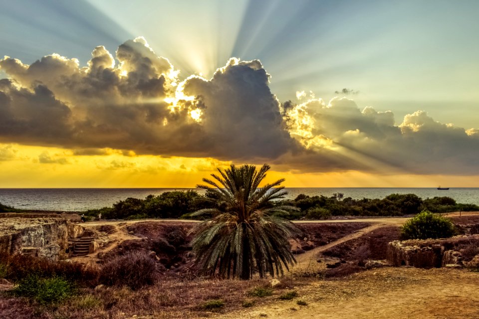 Sky Cloud Horizon Sea photo