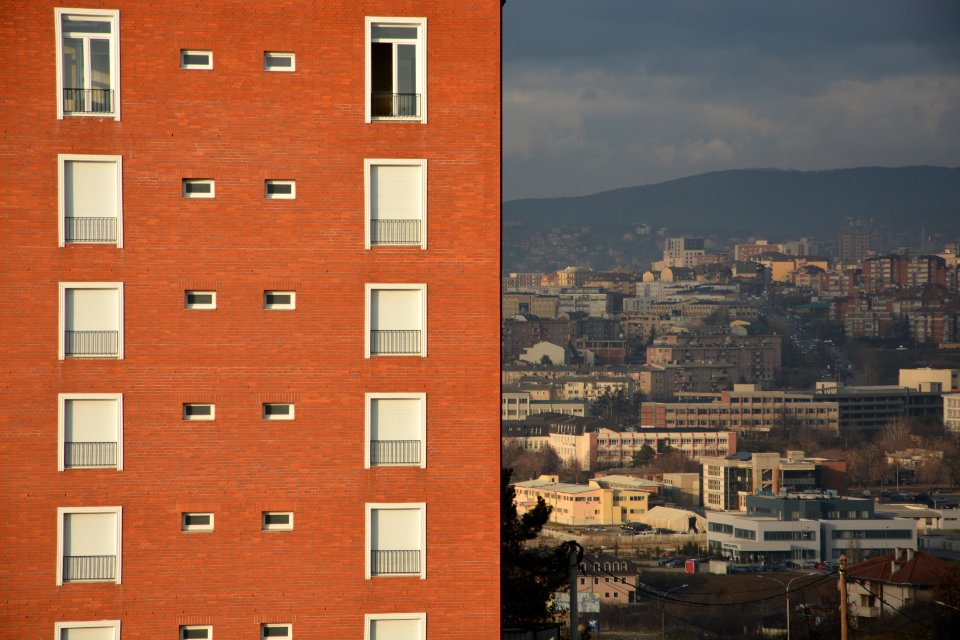 Orange Concrete Building