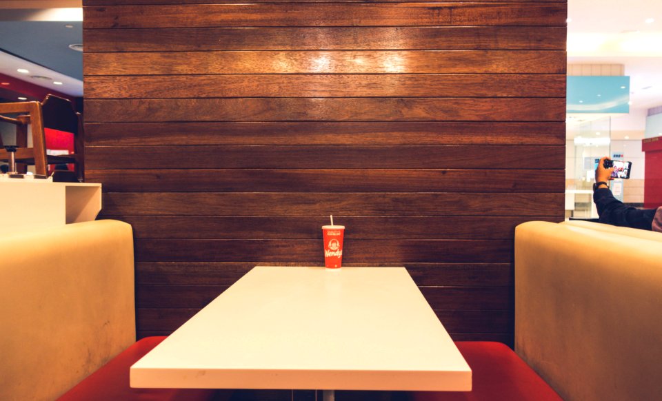Red Disposable Cup On White Table
