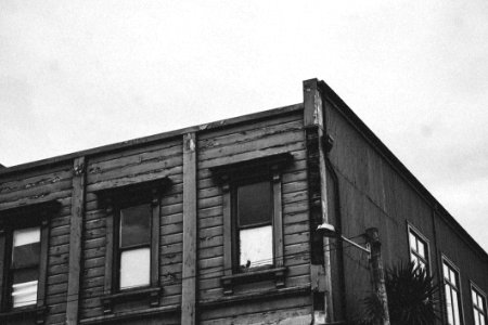 Grayscale Photo Of Building