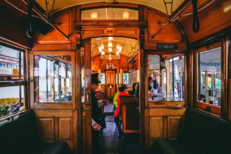 People Ride Train