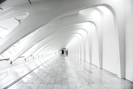 Long Exposure Photography White Dome Building Interior photo