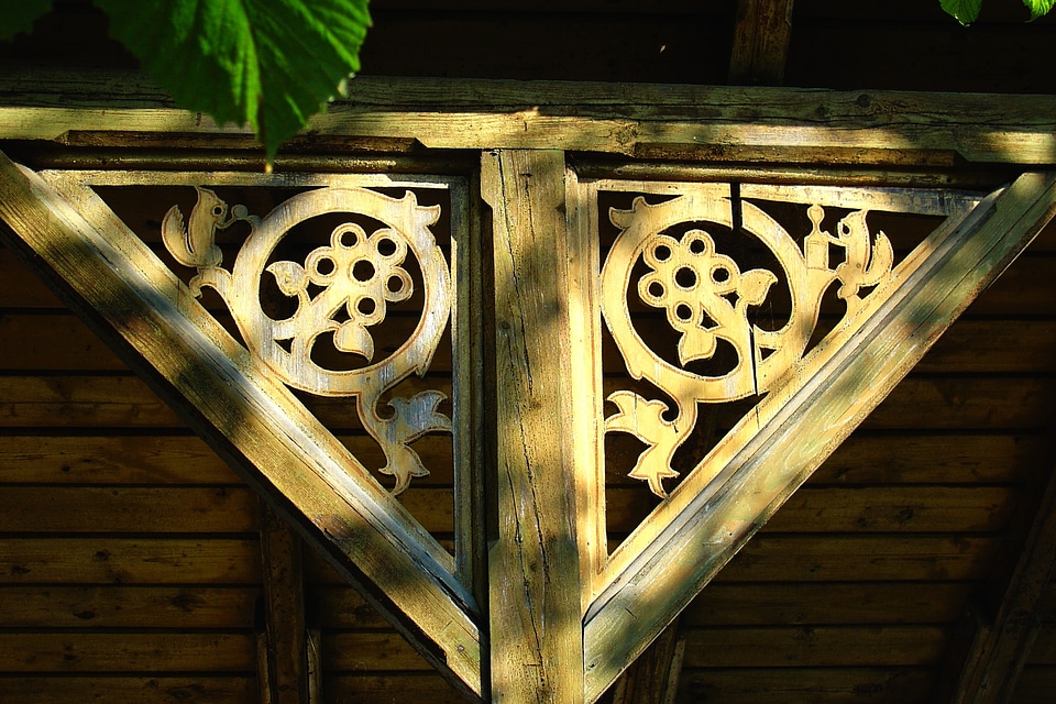 Carving holzfigur gable figure