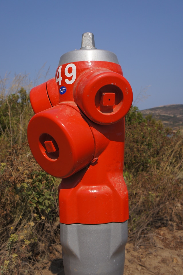 Fire hydrant red fire department