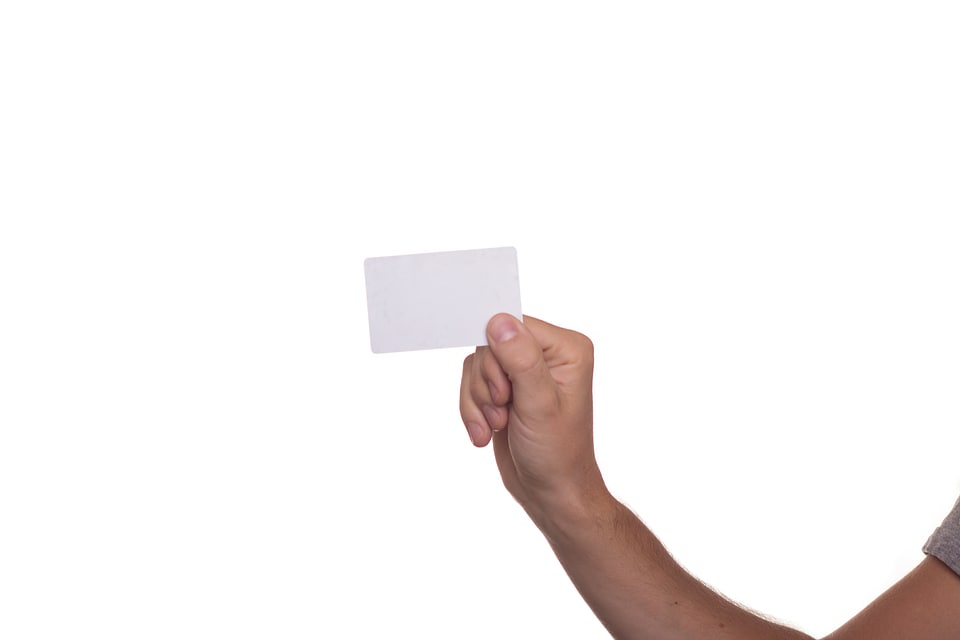 Stick hand over advertisement