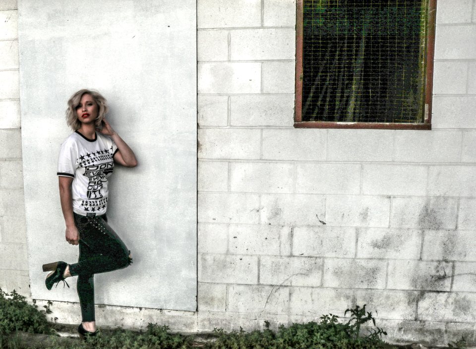 Woman In White And Black Shirt