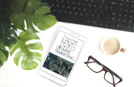 White Tablet Compute Near Eyglasses