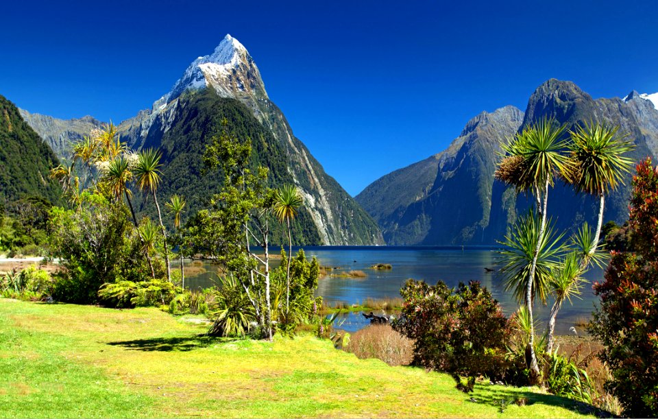 Landscape Photograph Of Lake And Mountains photo