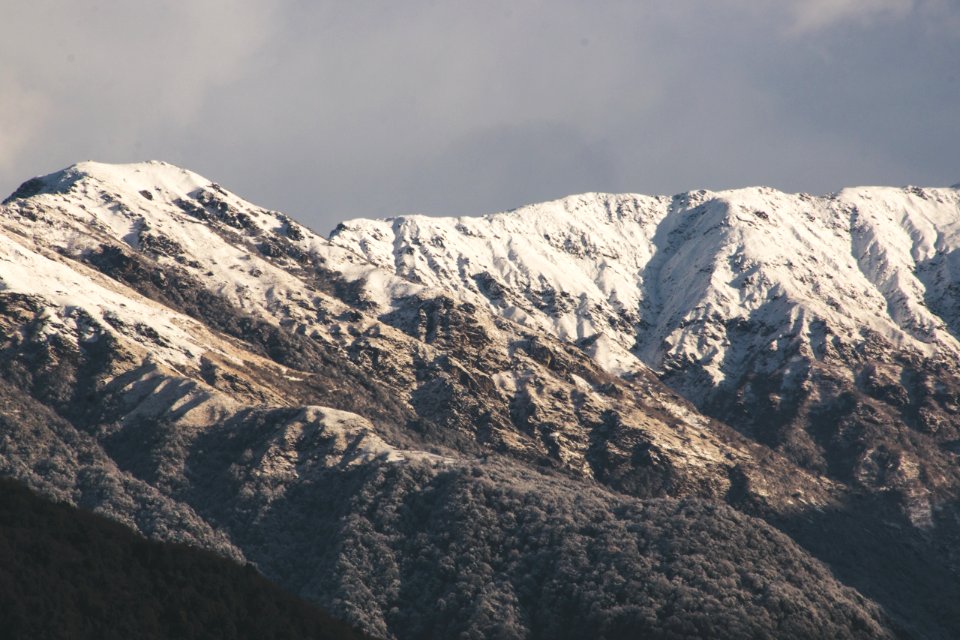 Landscape Photograph Of Snow-capped Mountains
