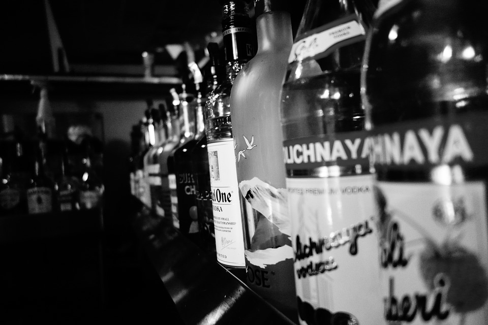 Stolichnaya rail bar