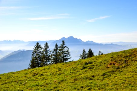 Mountainous Landforms Highland Ridge Mountain photo