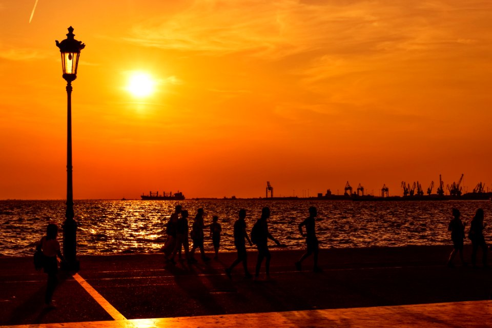 Sunset Horizon Sea Sunrise